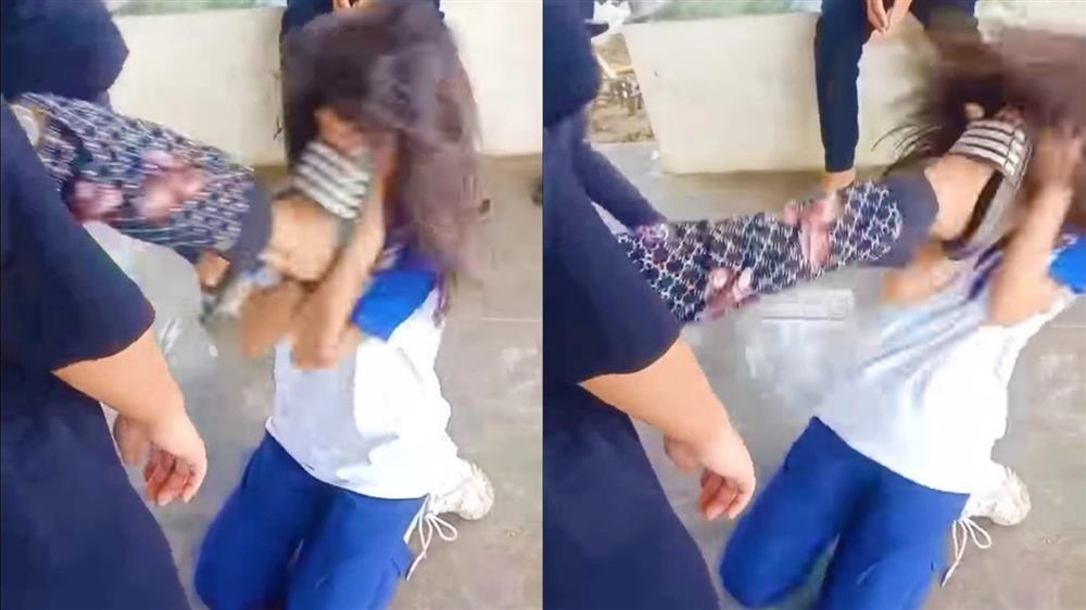 Nữ sinh lớp 6 ở Hà Nội bị bạn bắt quỳ rồi đạp thẳng vào mặt-2
