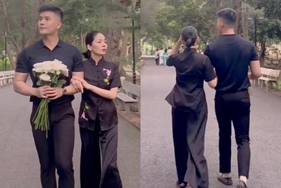 Lệ Quyên tay trong tay tình trẻ Lâm Bảo Châu ở Côn Đảo