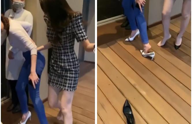 Ngọc Trinh chật vật vì váy siêu bó, vòng 3 đập thẳng vào camera-6