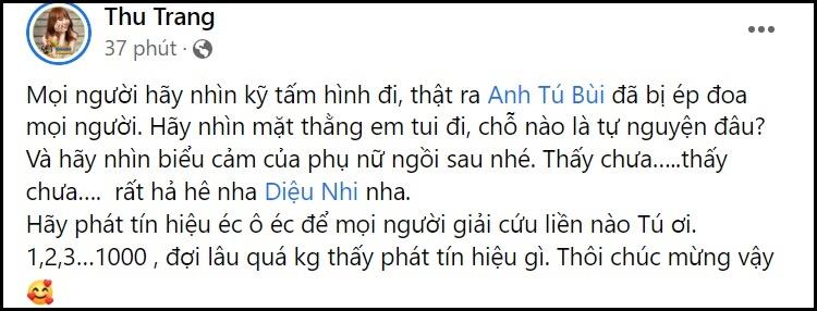Thu Trang đưa bằng chứng Anh Tú bị Diệu Nhi ép kết hôn-4