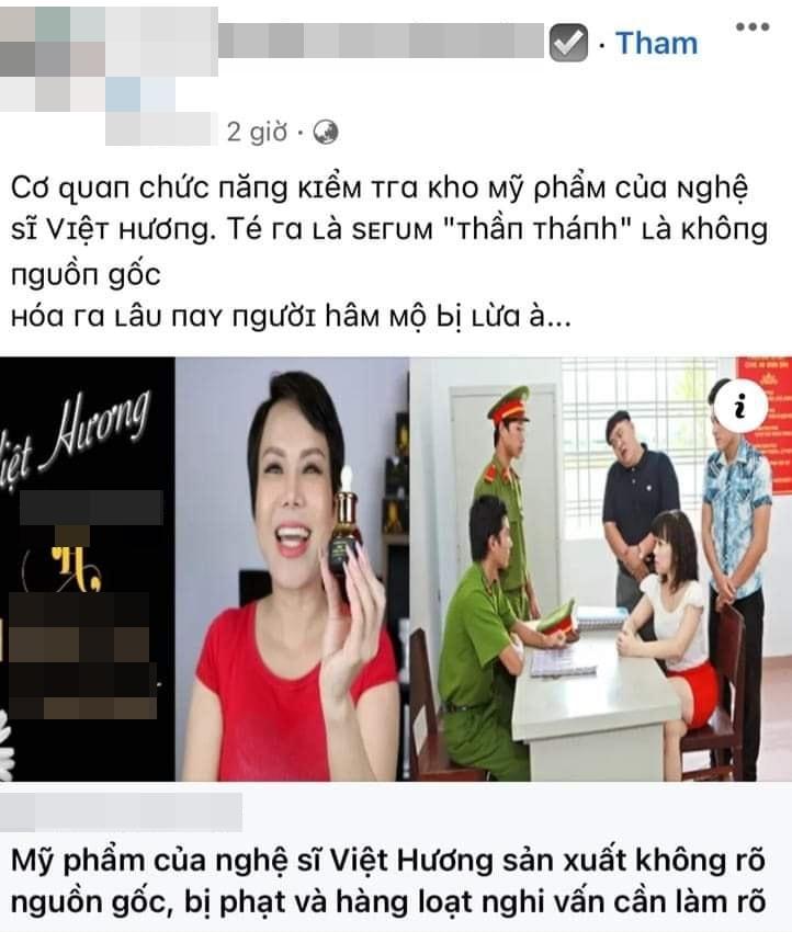 Việt Hương bức xúc tin đồn bị bắt vì kinh doanh hàng rởm-1