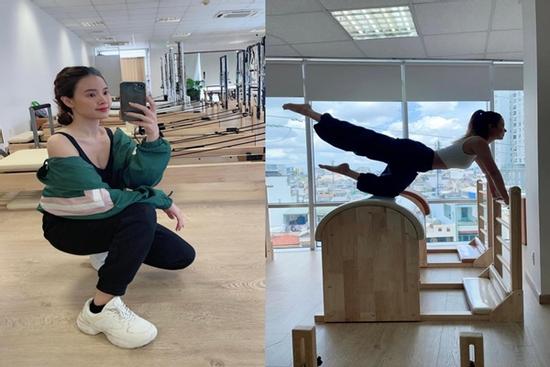 Để giữ eo 54 cm, Midu khoe dáng khá nhọc ở phòng tập