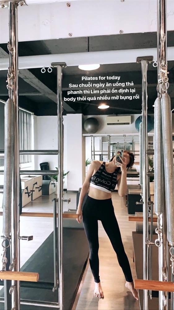 Ngọc Trinh đu theo BlackPink tập pilates để cải thiện vóc dáng-7