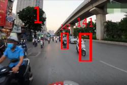 Trong 1 phút có 142 phương tiện đi sai làn trên đường Nguyễn Trãi