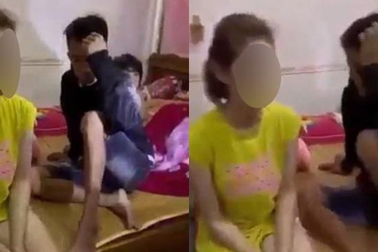 Bố mẹ chồng bắt quả tang con dâu đưa bồ về trốn dưới gầm giường