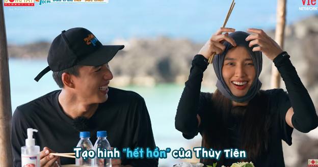 Tái ngộ Trường Giang ở gameshow, Thùy Tiên đi hết mình về hết hồn-5