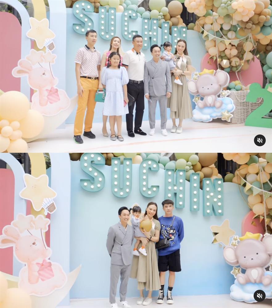 Cường Đô La bé tí khi đứng cạnh Diệp Lâm Anh và bà xã-6