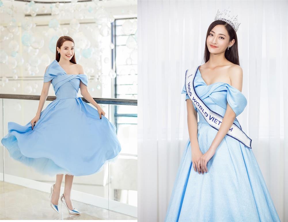 Nhã Phương sửa áo cực tinh tế khi đụng hàng Hương Giang-15