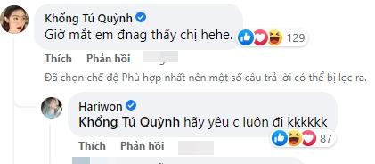 Tin showbiz Việt ngày 24/8: Hari Won thả thính Khổng Tú Quỳnh-2
