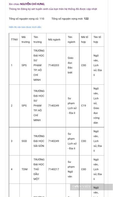 Nam sinh chơi lớn đăng ký 122 nguyện vọng, mong trở thành Thủ khoa-3
