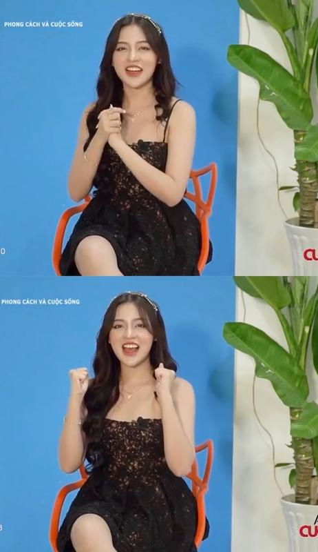 Hot girl trứng rán Thanh Tâm khoe làm MC VTV, sốc từ mặt đến quần áo-2