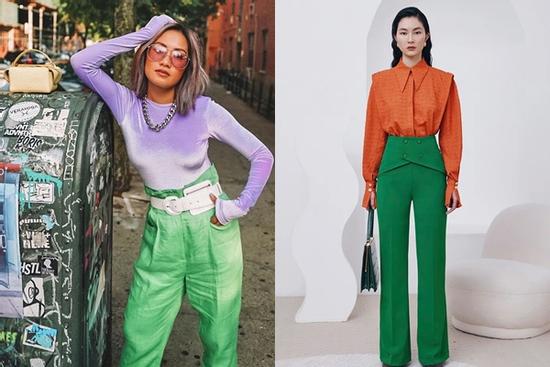 Chiêu mix đồ gam màu xanh lá vừa trendy vừa hack tuổi
