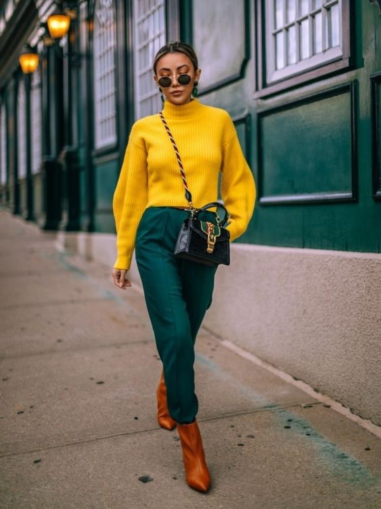 Chiêu mix đồ gam màu xanh lá vừa trendy vừa hack tuổi-6