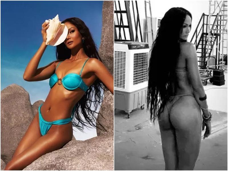 Ngọc Trinh mặc bikini vẫn tắt điện trước HHen Niê-3