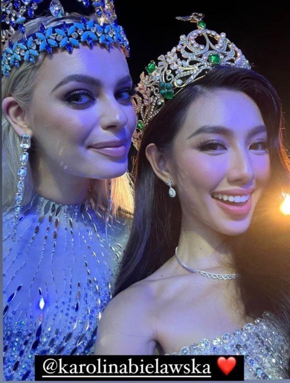 Thùy Tiên gặp lại đương kim Miss World, nhan sắc có vượt nổi?-6