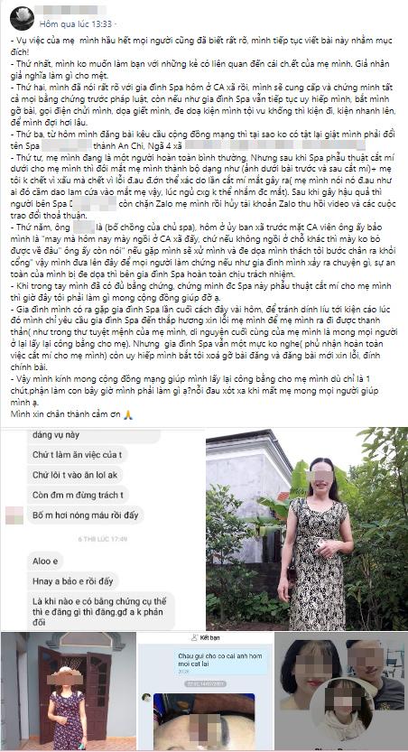 Đi cắt tóc được mời cắt mí, người phụ nữ tự tử vì biến chứng đau đớn-1