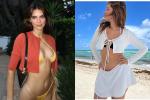 Kendall Jenner, Camila Cabello phối cardigan và bikini thành xu hướng