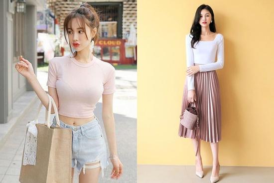'Bỏ túi' cách mix đồ với áo thun ôm cực tôn dáng