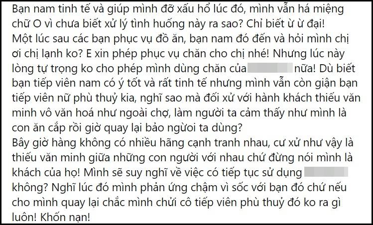 Trà My chửi tiếp viên hàng không đối xử với cô như con ăn cắp-4
