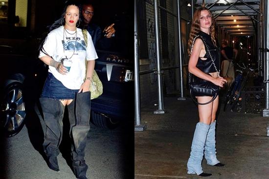 Mốt giày ống quần jeans kỳ quặc thành hot trend mùa thu