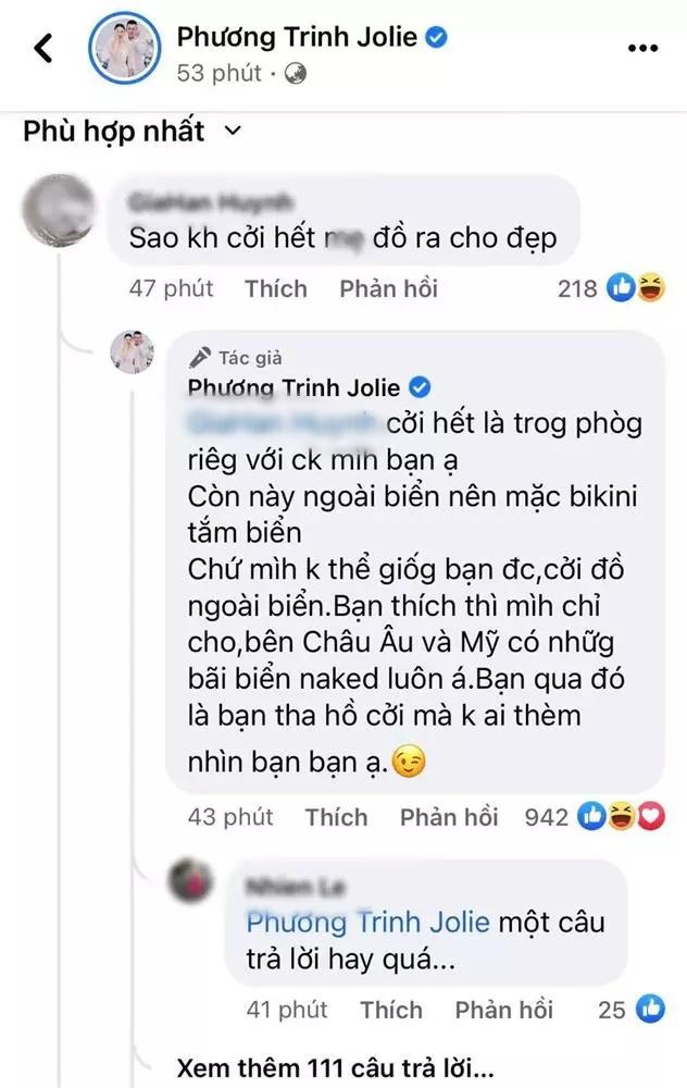 Phương Trinh Jolie khiêu khích antifan sau khi bị đề nghị khiếm nhã-2