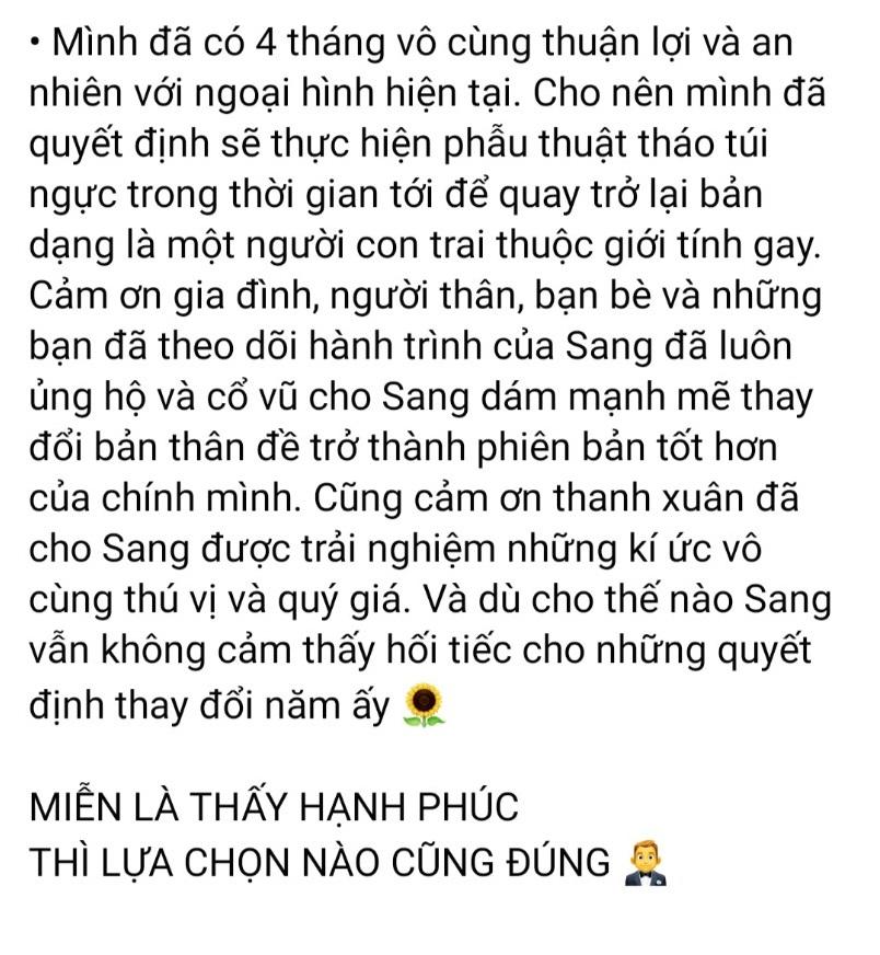 Người đẹp Việt chuyển giới bất ngờ trở về làm nam nhi-8