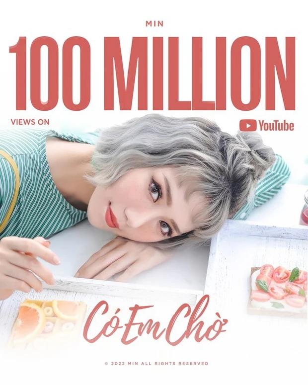 Min lập kỷ lục khi có MV thứ 6 đạt 100 triệu view trên YouTube-3