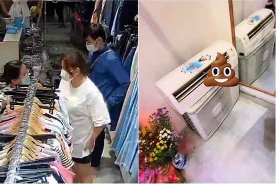 Dắt người yêu đi shopping, cô gái đau bụng tặng 'nguyên bãi' tại cửa hàng