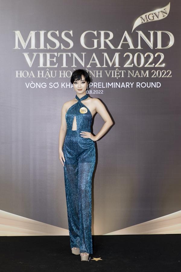 Mai Ngô lộ dáng kém nuột tại sơ khảo Miss Grand Vietnam 2022-12