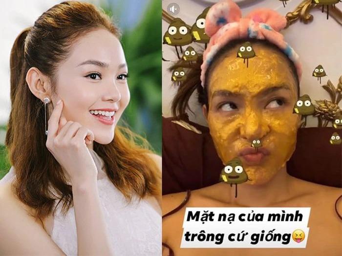Hú hồn Thúy Ngân đắp mask xanh lét, nhìn sợ nhưng đẹp đỉnh-9