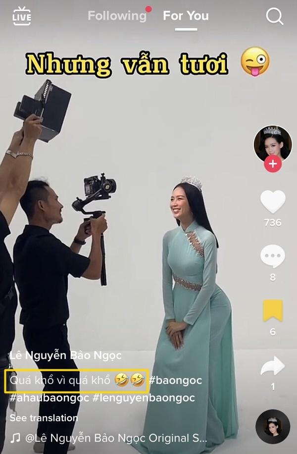 Á hậu Bảo Ngọc chụp ảnh áo dài: Khổ quá vì quá khổ-2