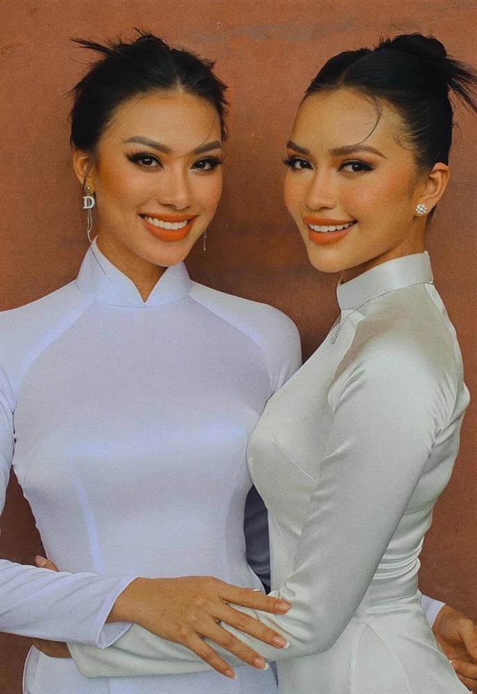 Kim Duyên - Ngọc Châu mặc áo dài cũng khiến tranh cãi xôn xao-2