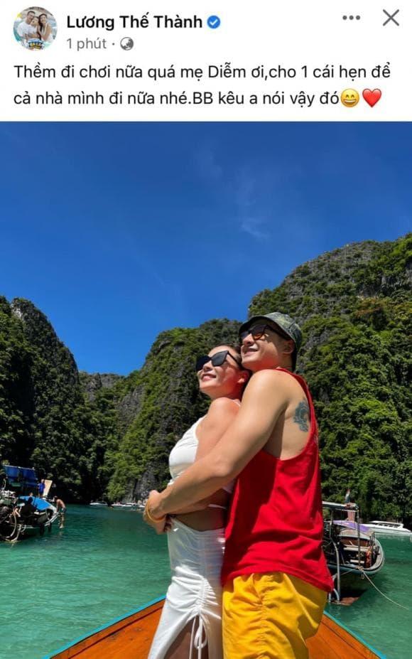 Sau tin đồn ngoại tình, Lương Thế Thành đưa Thuý Diễm đi du lịch-4