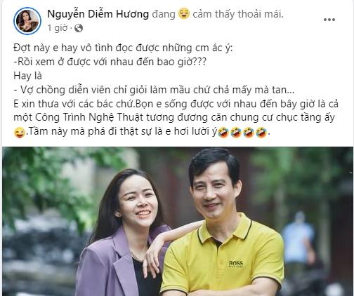 Diễm Hương phản ứng khi hôn nhân bị mỉa mai mấy mà tan-1