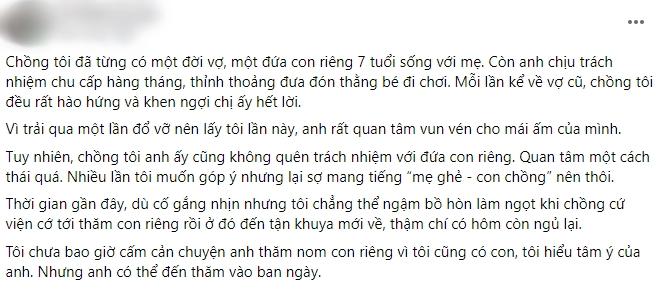 Thăm con ốm, chồng ăn cơm rồi qua đêm luôn với vợ cũ-1