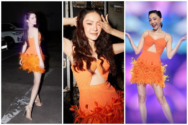 Đụng hàng tháng 8: Ngọc Trinh cân đẹp cả Hoa hậu, Á hậu-1