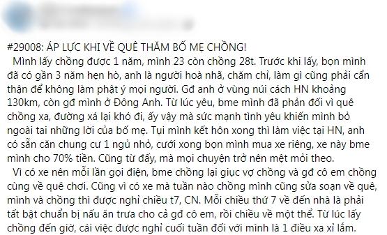 Dâu phố áp lực lấy chồng xa, làm mọi việc vẫn bị bố mẹ chồng soi-1