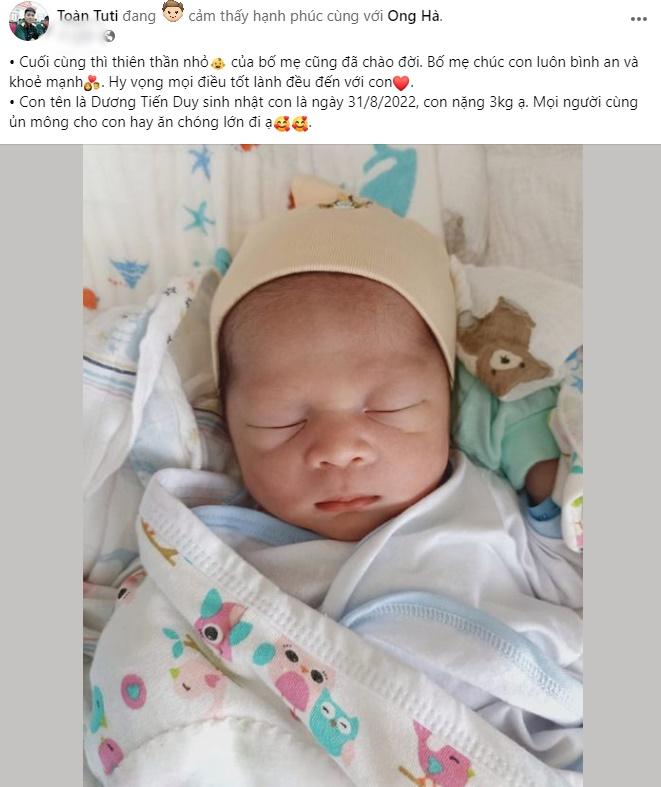 Cặp đôi đình đám Sao Nhập Ngũ có con sau nửa năm kết hôn-1