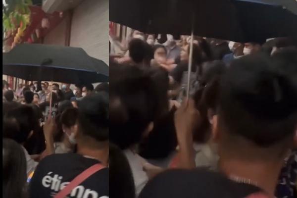 Clip: Tranh chỗ xếp hàng, khách hỗn chiến trước tiệm bánh Trung Thu-1