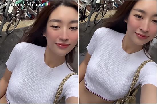 Đỗ Mỹ Linh quay cận vòng 2 phẳng lì 'đập tan' tin đồn bầu bí