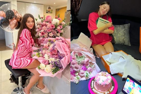 Vợ Tây được Bùi Tiến Dũng tặng túi Hermès đắt giá nhân sinh nhật