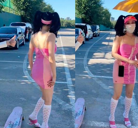 Chung Lệ Đề gây tranh cãi vì mặc váy bó màu hồng ở tuổi 51-2