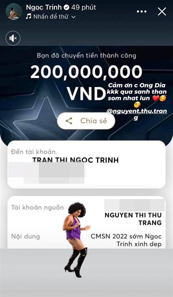 Ngọc Trinh được ai đó ting ting 200 triệu dù sinh nhật chưa đến-3