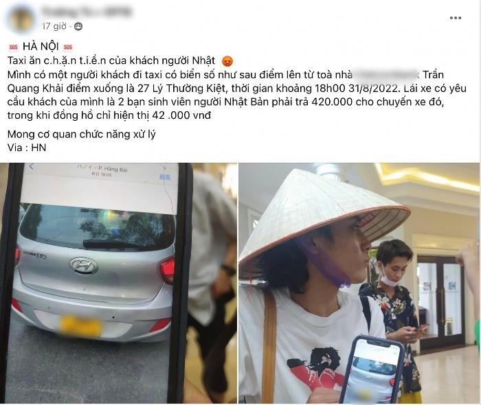 Xác minh vụ 2 sinh viên Nhật đi taxi bị hét giá cao gấp 10 lần-1