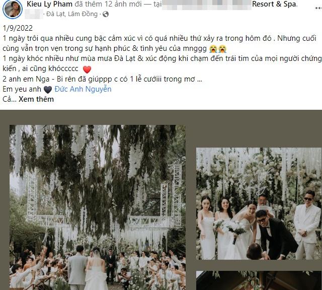 Hot girl Kiều Ly Phạm khóc như mưa trong đám cưới toàn celeb-2