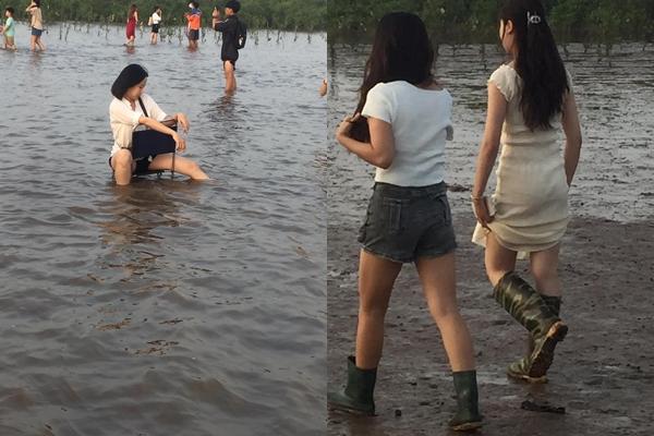 Thực hư xe máy cày đưa khách ra biển vô cực ở Thái Bình-4