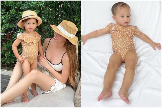 Con gái Hà Hồ mặc lại đồ bơi từ hồi 1 tuổi: Giờ ra dáng fashionista nhí