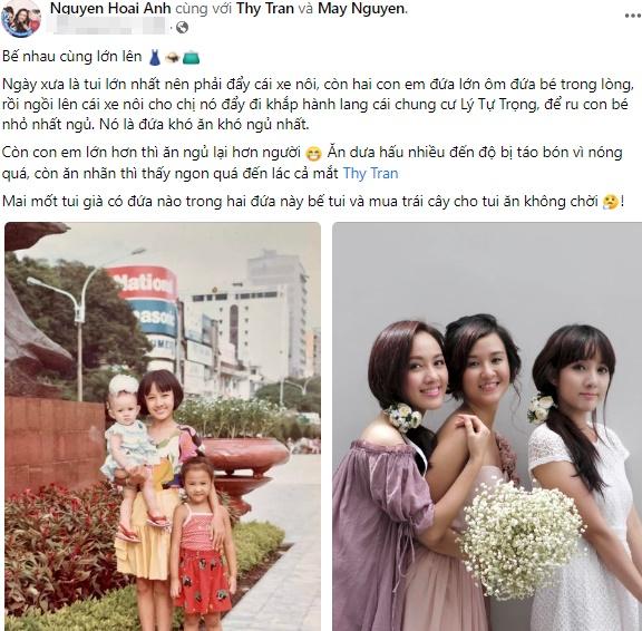 BTV Hoài Anh hiếm hoi nhắc 2 em gái xinh đẹp, giỏi giang-2