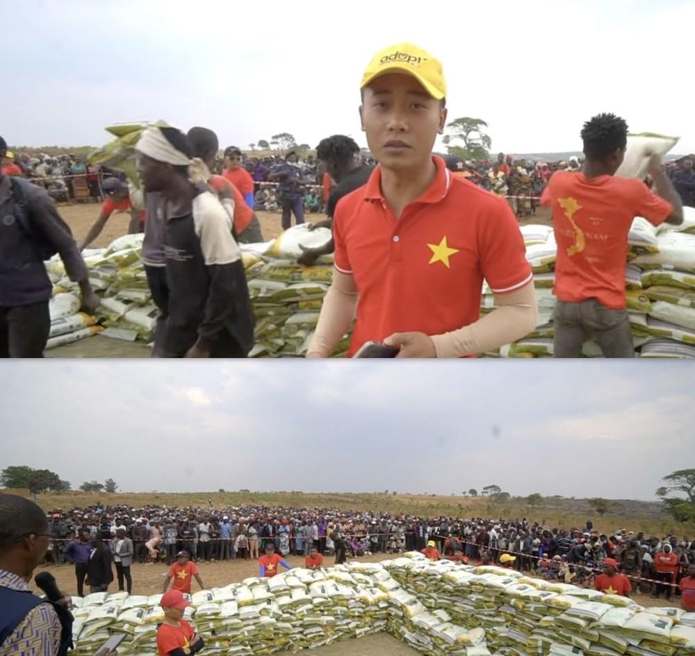 Quang Linh Vlog phát nghìn bao gạo, hé lộ nguồn từ thiện khủng-1