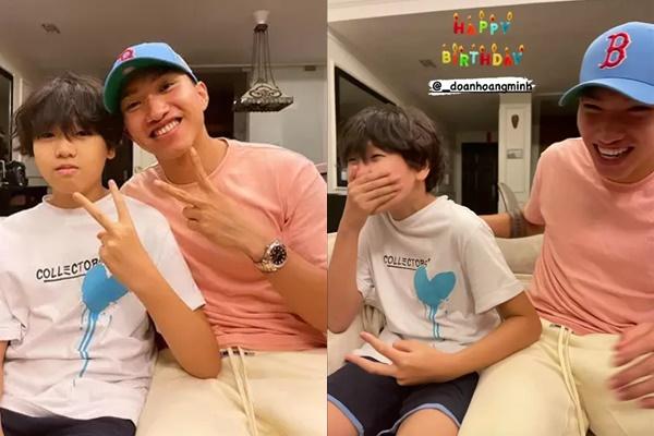 Em trai Doãn Hải My 13 tuổi cao 1m77, tóc xoăn dài lãng tử-6